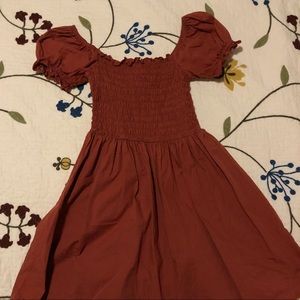 ASOS petite puff sleeve dress